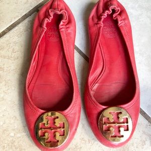 Tory Burch Flat Shoes orangish Red size 7